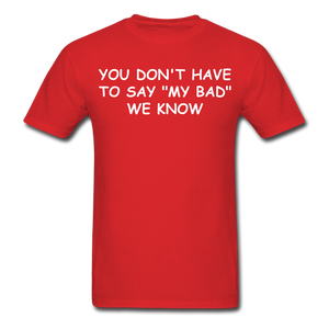 Adult T-Shirt - red