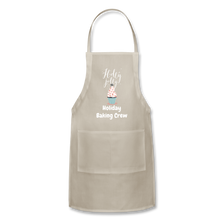 Load image into Gallery viewer, Adjustable Holiday Apron - natural