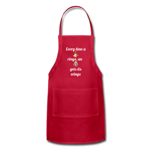 Adjustable Holiday Apron - red