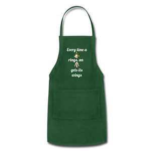 Adjustable Holiday Apron - forest green