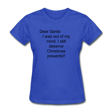 Load image into Gallery viewer, Women&#39;s Holiday T-Shirt - royal blue