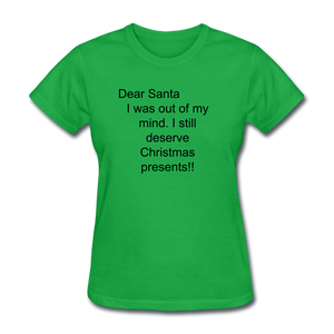 Women's Holiday T-Shirt - bright green