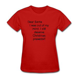 Women's Holiday T-Shirt - red