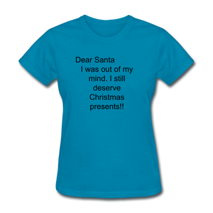 Women's Holiday T-Shirt - turquoise