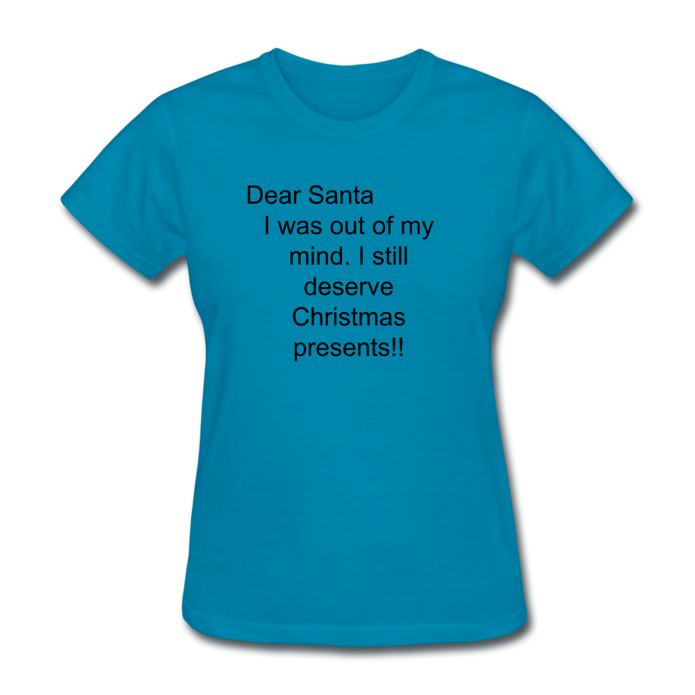 Women's Holiday T-Shirt - turquoise