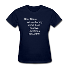 Load image into Gallery viewer, Holiday Women&#39;s T-Shirt - navy