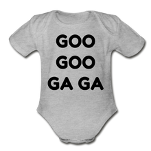 Load image into Gallery viewer, Organic Short Sleeve Baby Bodysuit - heather grey