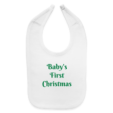 Load image into Gallery viewer, Baby Bib - white