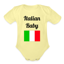 Load image into Gallery viewer, Organic Short Sleeve Baby Bodysuit - washed yellow